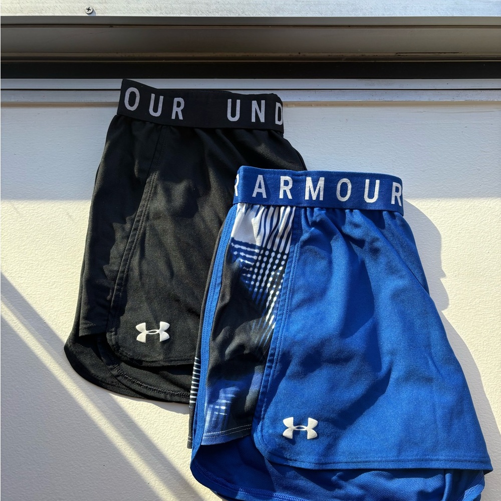 Under Armour Shorts Bundle for Black and Blue Performance Shorts